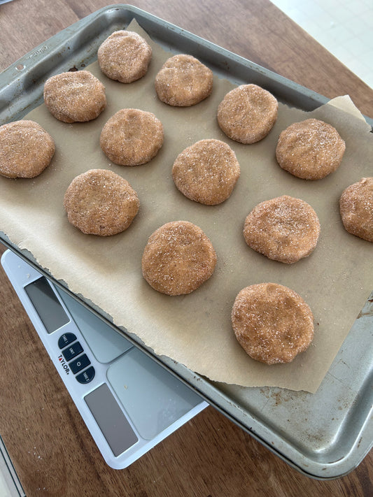 Soft Snickerdoodle Sourdough Cookies