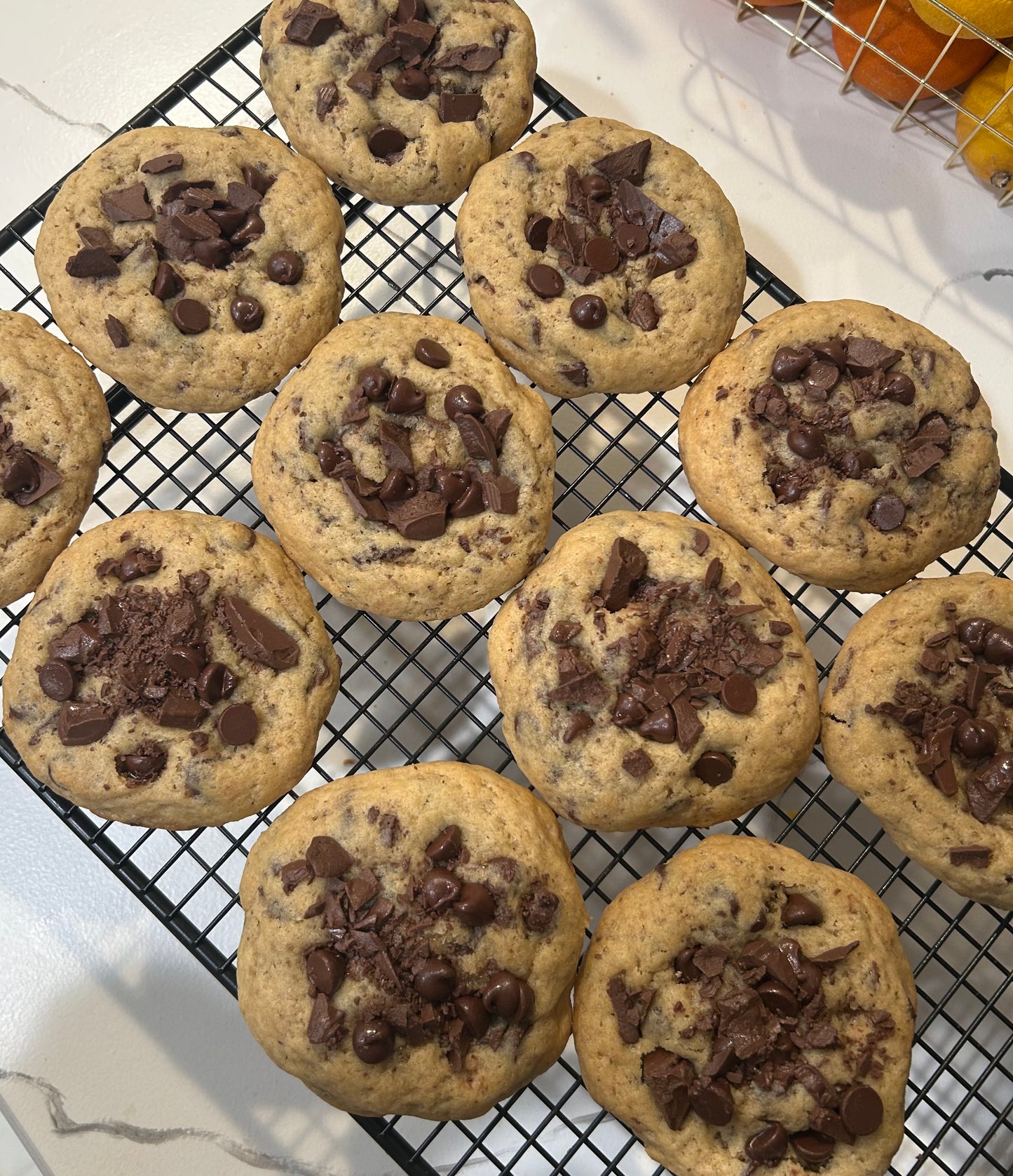 Soft Chocolate Chip Sourdough Cookies