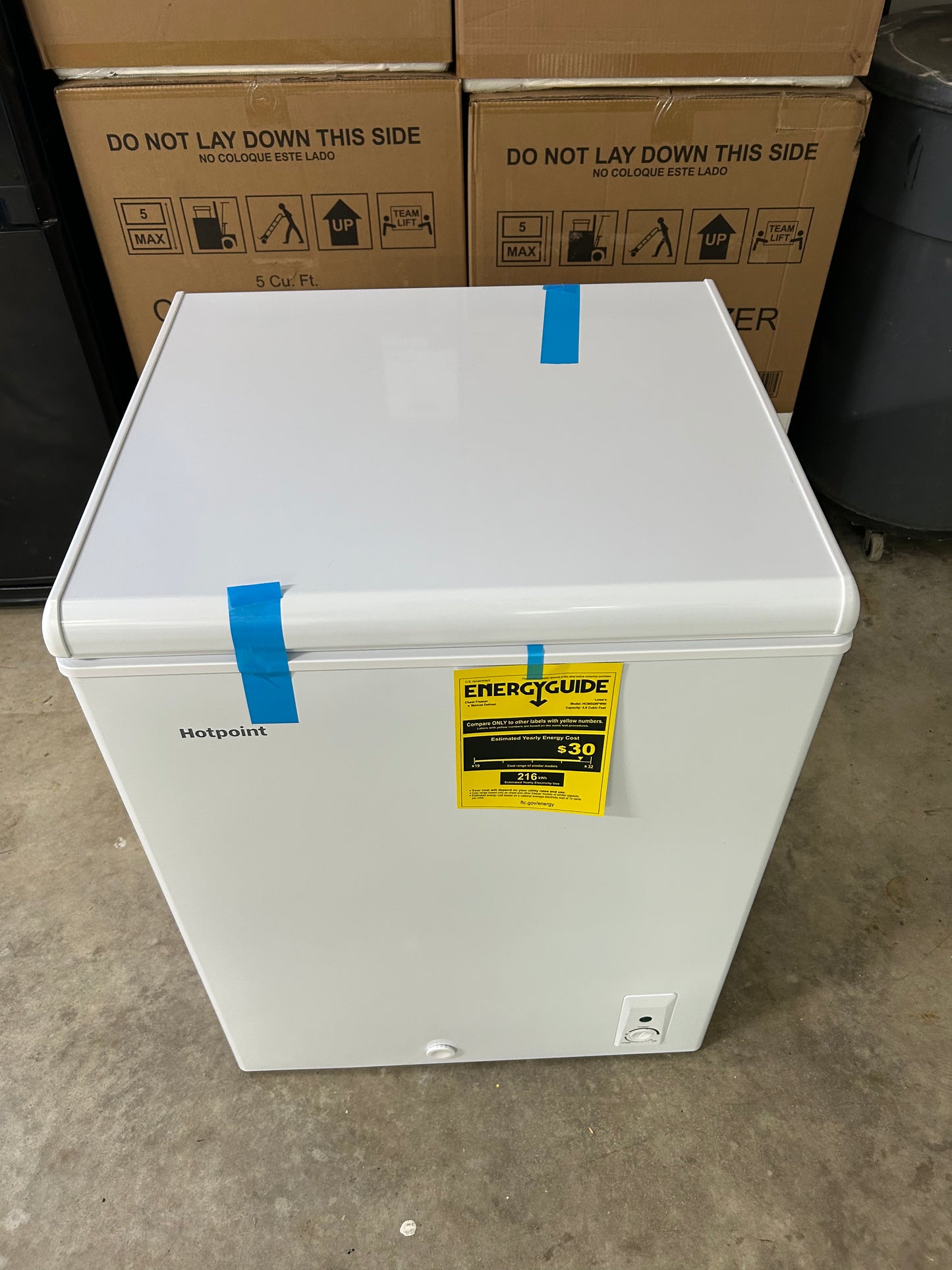 5cu ft Chest Freezer Convertible to Refrigerator (White)